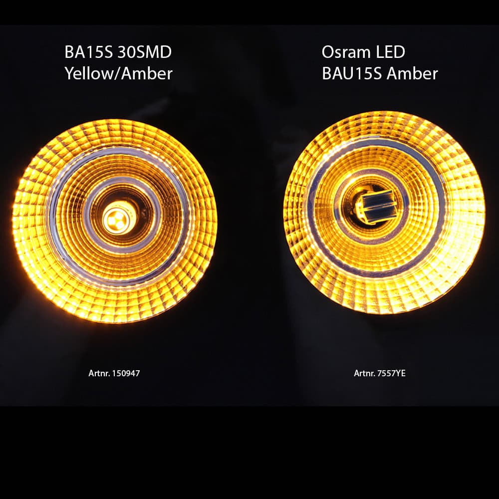 Luxtar BA15S 1156 LED-Lampe, 30 SMD, 12-24 V, Bernstein – Bild 4