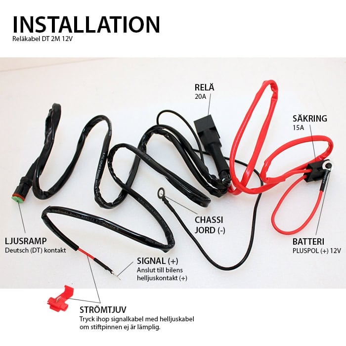 Luxtar Relaissatz, 2 Leuchten, 12 V, DT, 20 A – Bild 2