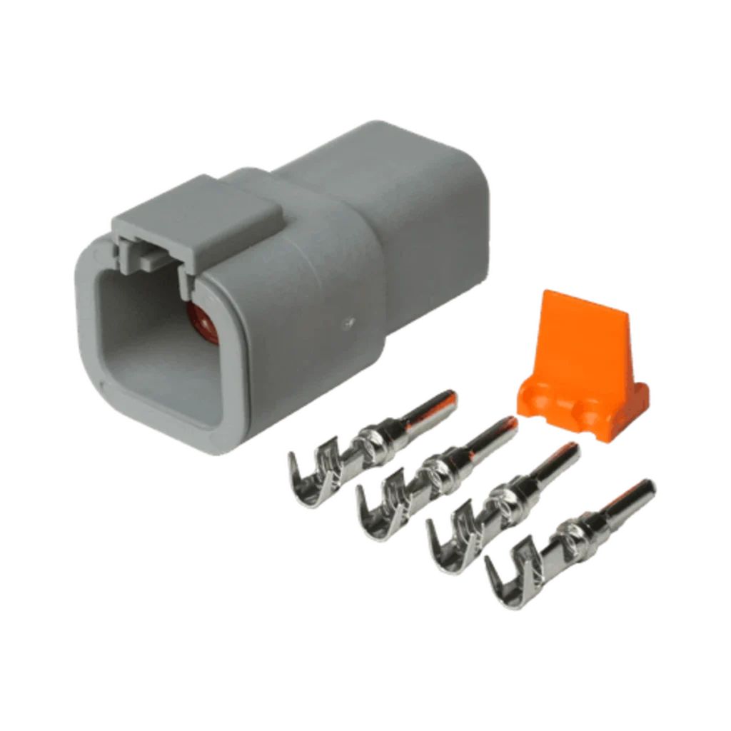 DTP-4 Stecker-Set, 4-polig, männlich